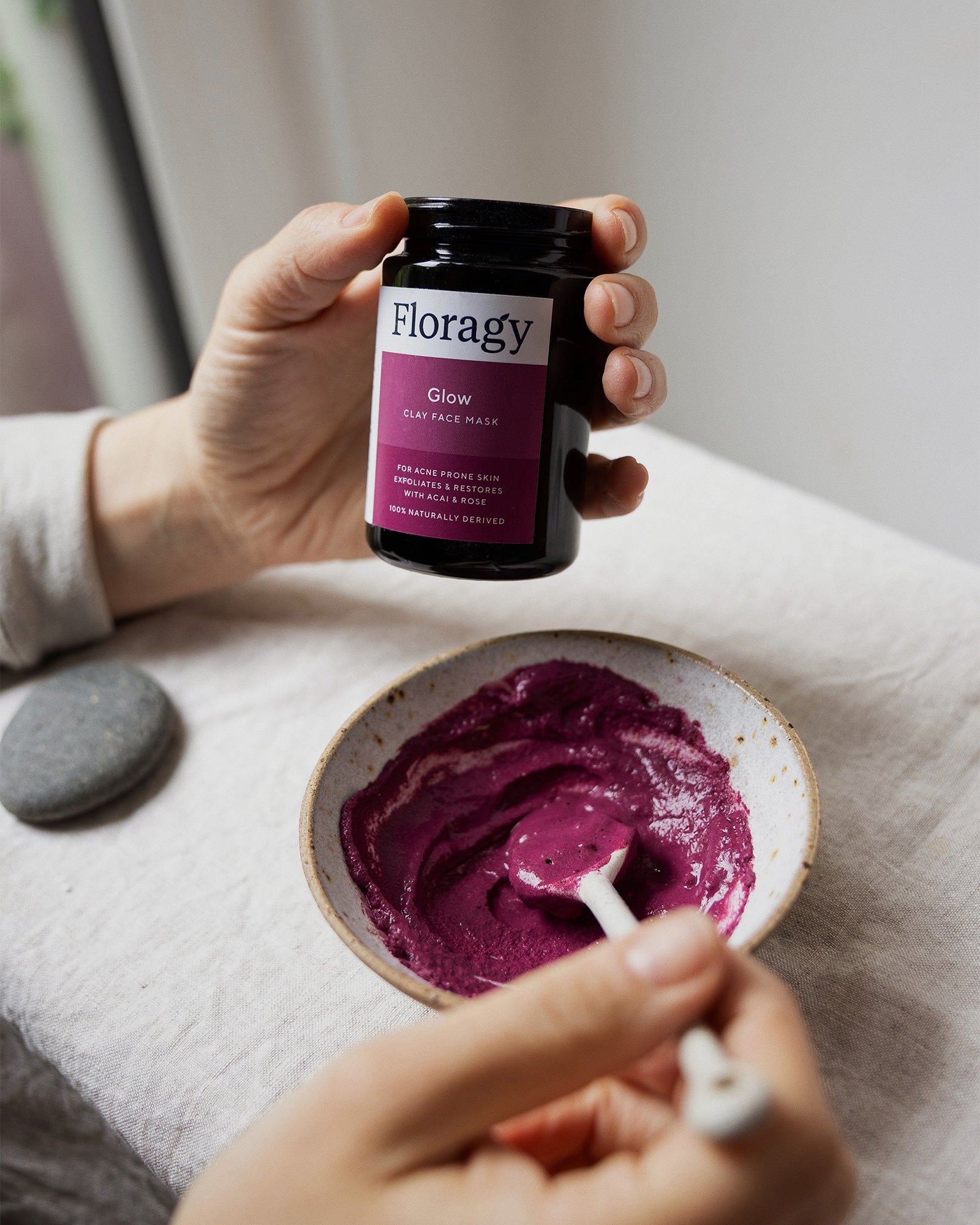 Glow – Rose + Acai Berry Clay Mask