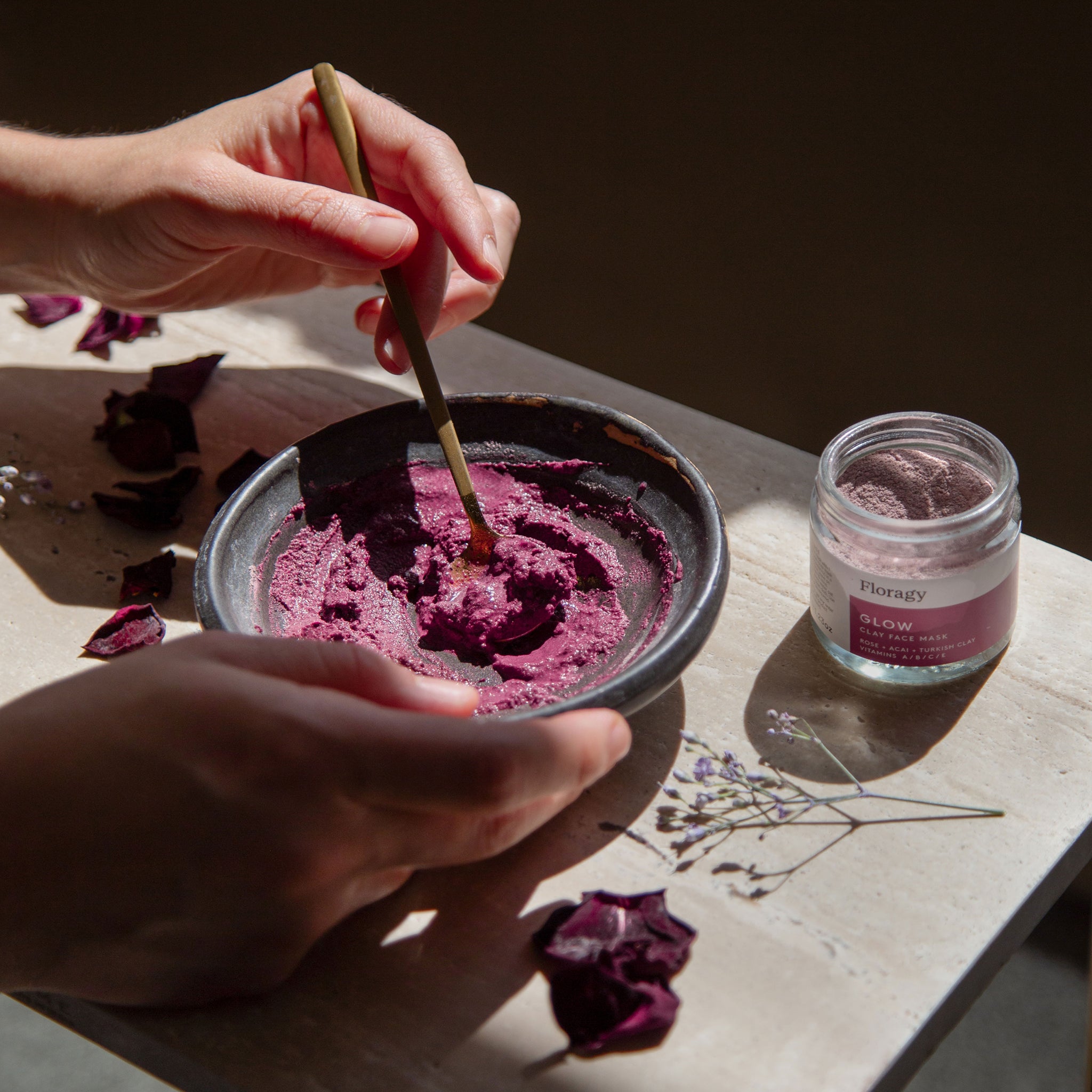 Glow – Rose + Acai Berry Clay Mask